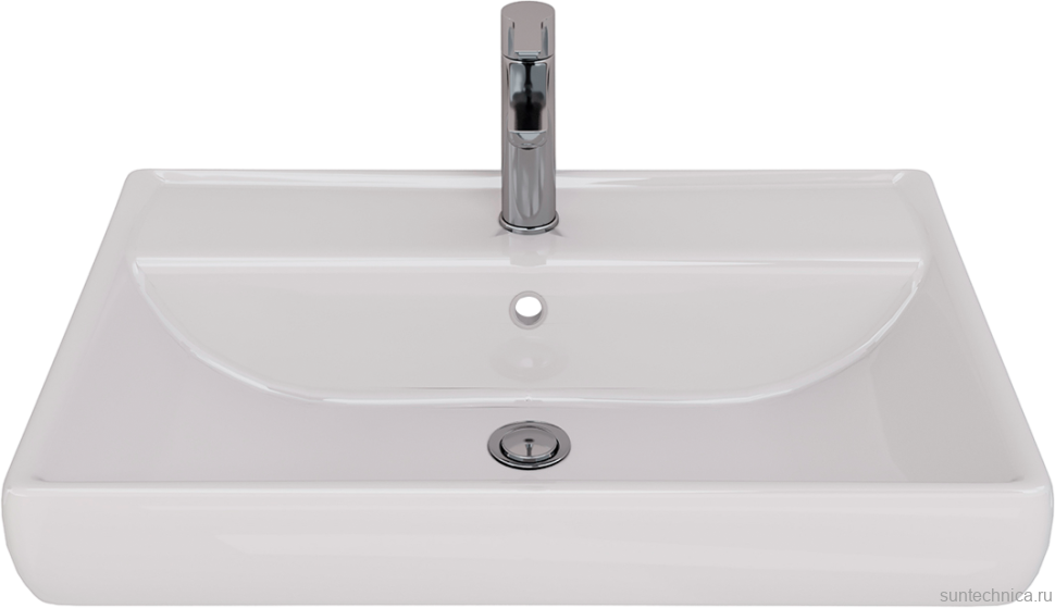 Мебель для ванной комнаты Lemark Buno mini 70 белая глянцевая, 1 ящик