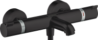 Термостатический смеситель Hansgrohe Ecostat Comfort 13114670 для ванны с душем, матовый черный
