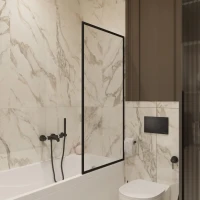 Термостатический смеситель Hansgrohe Ecostat Comfort 13114670 для ванны с душем, матовый черный