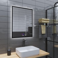 Зеркало Grossman Pragma-норма Black 60 с подсветкой, с антизапотевателем