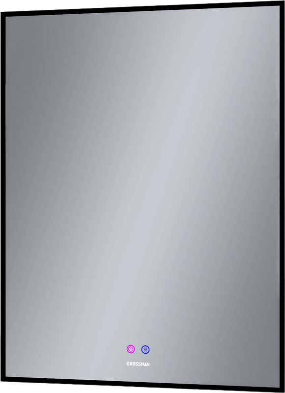 Зеркало Grossman Pragma-норма Black 60 с подсветкой, с антизапотевателем
