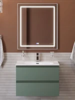 Мебель для ванной комнаты BelBagno Kraft 39 70 подвесная, матовая еловая, раковина bb700/390etl