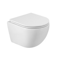 Унитаз подвесной Cezares Relax CZR-38088-49-TH-TOR/SC безободковый, белый