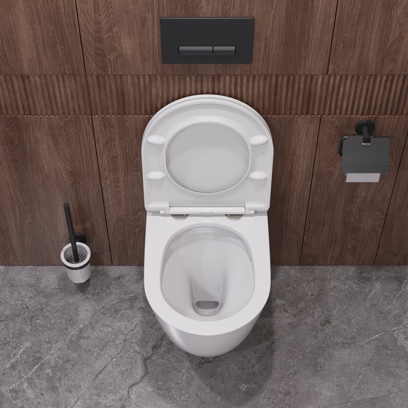 Унитаз подвесной Cezares Relax CZR-38088-49-TH-TOR/SC безободковый, белый