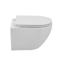 Унитаз подвесной Cezares Relax CZR-38088-49-TH-TOR/SC безободковый, белый