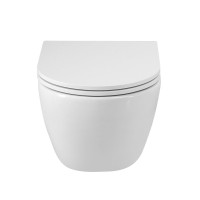 Унитаз подвесной Cezares Relax CZR-38088-49-TH-TOR/SC безободковый, белый