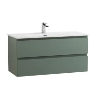 Мебель для ванной комнаты BelBagno Kraft 100 подвесная, матовая еловая, раковина bb-8099-100