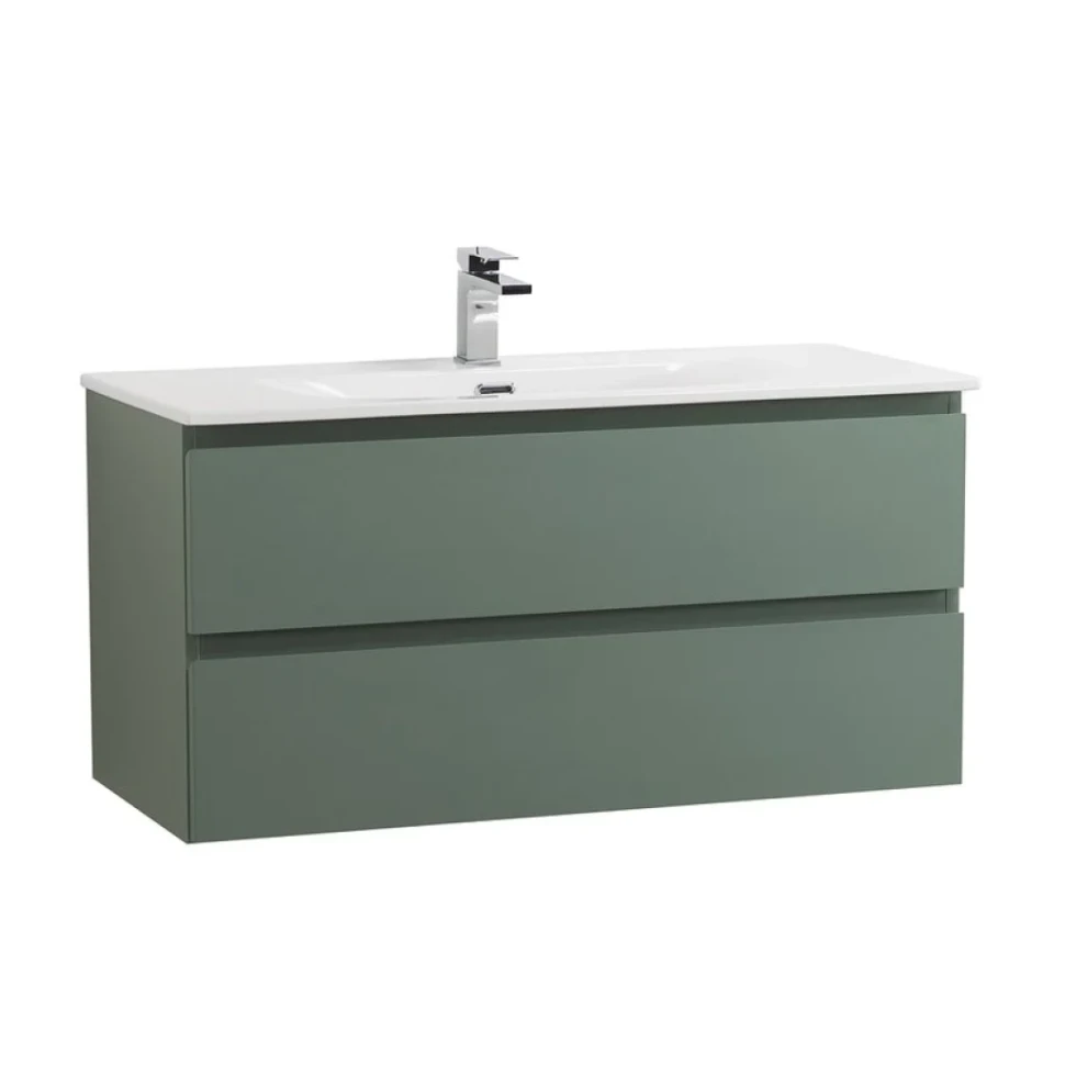 Мебель для ванной комнаты BelBagno Kraft 100 подвесная, матовая еловая, раковина bb-8099-100