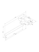 Смеситель с длинным изливом для ванны AM.PM Above F9X90200 хром