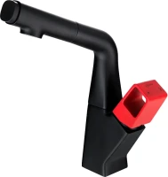 Смеситель для кухни Lemark Soul LM6008BR черный, красный Смеситель для кухни Lemark Soul LM6008BR черный, красный