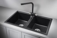 Мойка кухонная Granula 8101, шварц