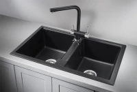 Мойка кухонная Granula 8101, шварц