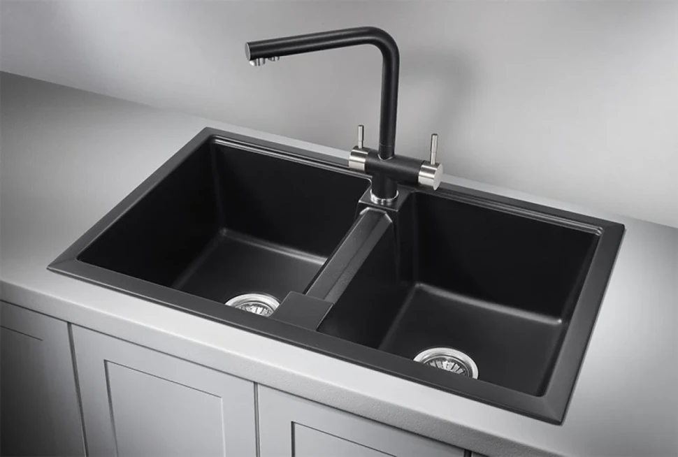 Мойка кухонная Granula 8101, шварц