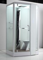 Душевая кабина Orans SR-89105RS белая, с хамамом и сиденьем