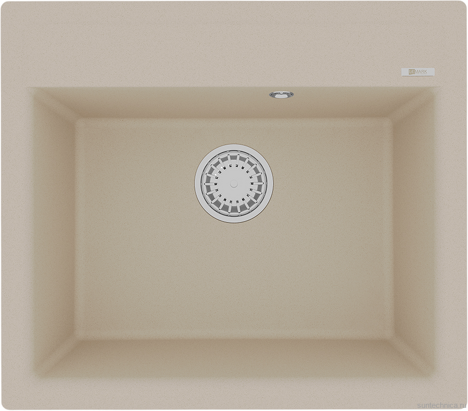 Комплект Мойка Lemark Hanka 570 9910014 бежевая + Смеситель Comfort LM3073PBG бежевый