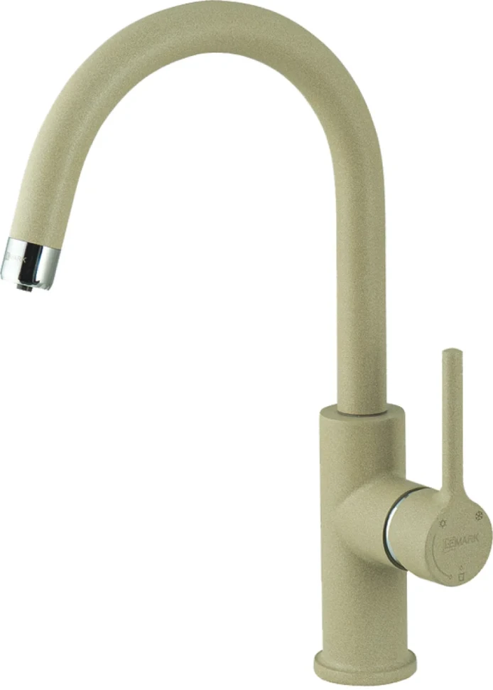 Комплект Мойка Lemark Hanka 570 9910014 бежевая + Смеситель Comfort LM3073PBG бежевый