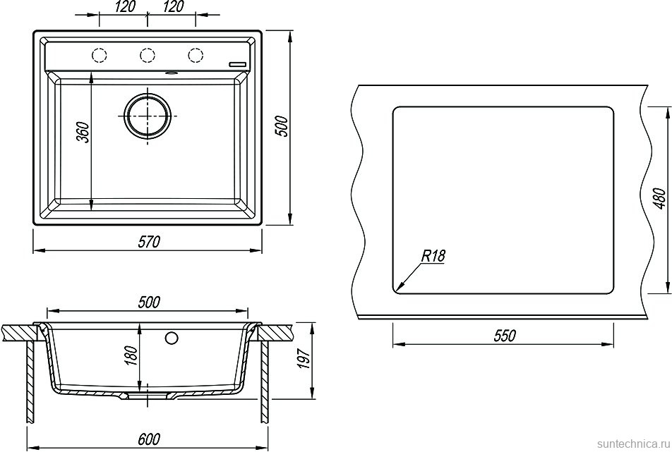 Комплект Мойка Lemark Hanka 570 9910014 бежевая + Смеситель Comfort LM3073PBG бежевый