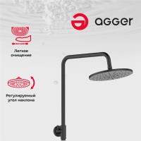 Душевая стойка Agger Thermo A2451244 черная