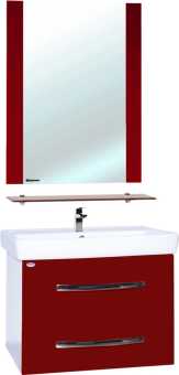 Мебель для ванной Bellezza Рокко 80 подвесная, красная