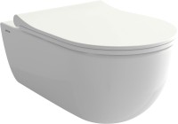 Комплект Унитаз подвесной BOCCHI V-Tondo 1416-001-0129 белый глянцевый + Крышка A0336-001 с микролифтом, глянцевая белая + Инсталляция EWRIKA ProLT 0026-2020 + Кнопка 0044 черная матовая + Биде + Инсталляция AlcaPlast A105 /1120