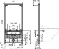 Комплект Унитаз подвесной BOCCHI V-Tondo 1416-001-0129 белый глянцевый + Крышка A0336-001 с микролифтом, глянцевая белая + Инсталляция EWRIKA ProLT 0026-2020 + Кнопка 0044 черная матовая + Биде + Инсталляция AlcaPlast A105 /1120