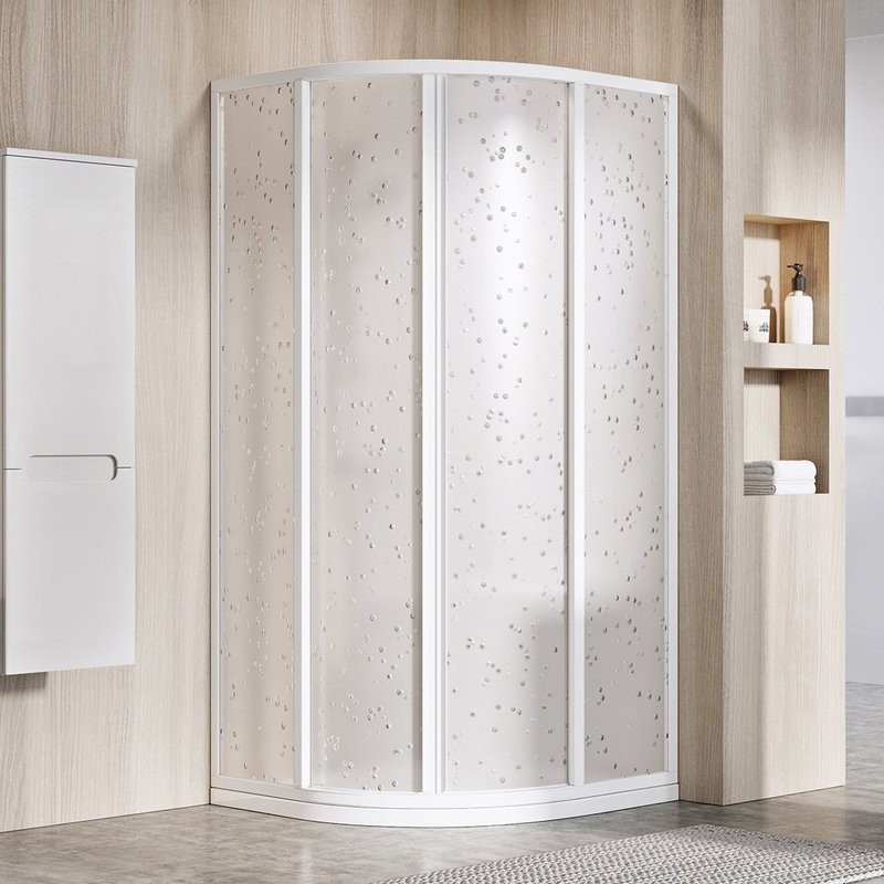 Душевой уголок Ravak Supernova SKCP4-90 195 Pearl, профиль белый