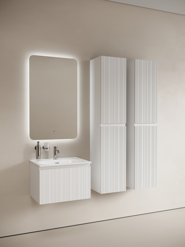 Мебель для ванной комнаты Sancos Code 60 подвесная, белая