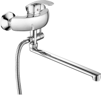 Смеситель с длинным изливом для ванны Fashun A2121 хром