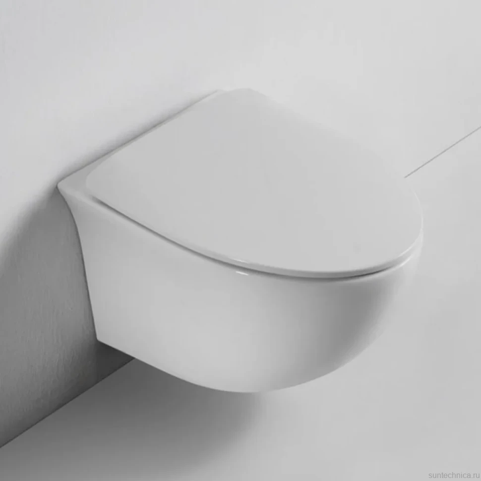 Комплект Унитаз подвесной BOND Oval F05-10 безободковый, с микролифтом + Инсталляция TECE Base 9400413 4 в 1 с кнопкой смыва