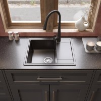 Мойка кухонная Domaci Палермо PR-575-004 черная Мойка кухонная Domaci Палермо PR-575-004 черная