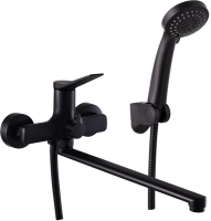 Смеситель с длинным изливом для ванны Fashun A2286-7 матовый черный Смеситель с длинным изливом для ванны Fashun A2286-7 матовый черный