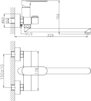 Универсальный смеситель Haiba HB590 HB22590