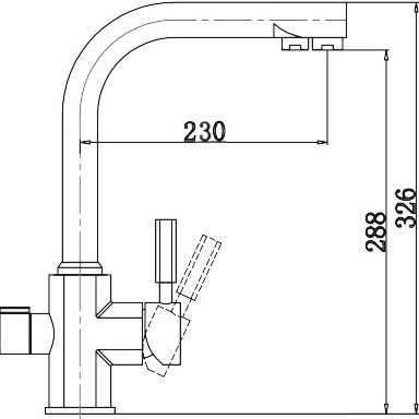 Смеситель для кухни Kaiser Decor 40144 хром