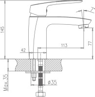 Смеситель для раковины Haiba HB183 HB10183