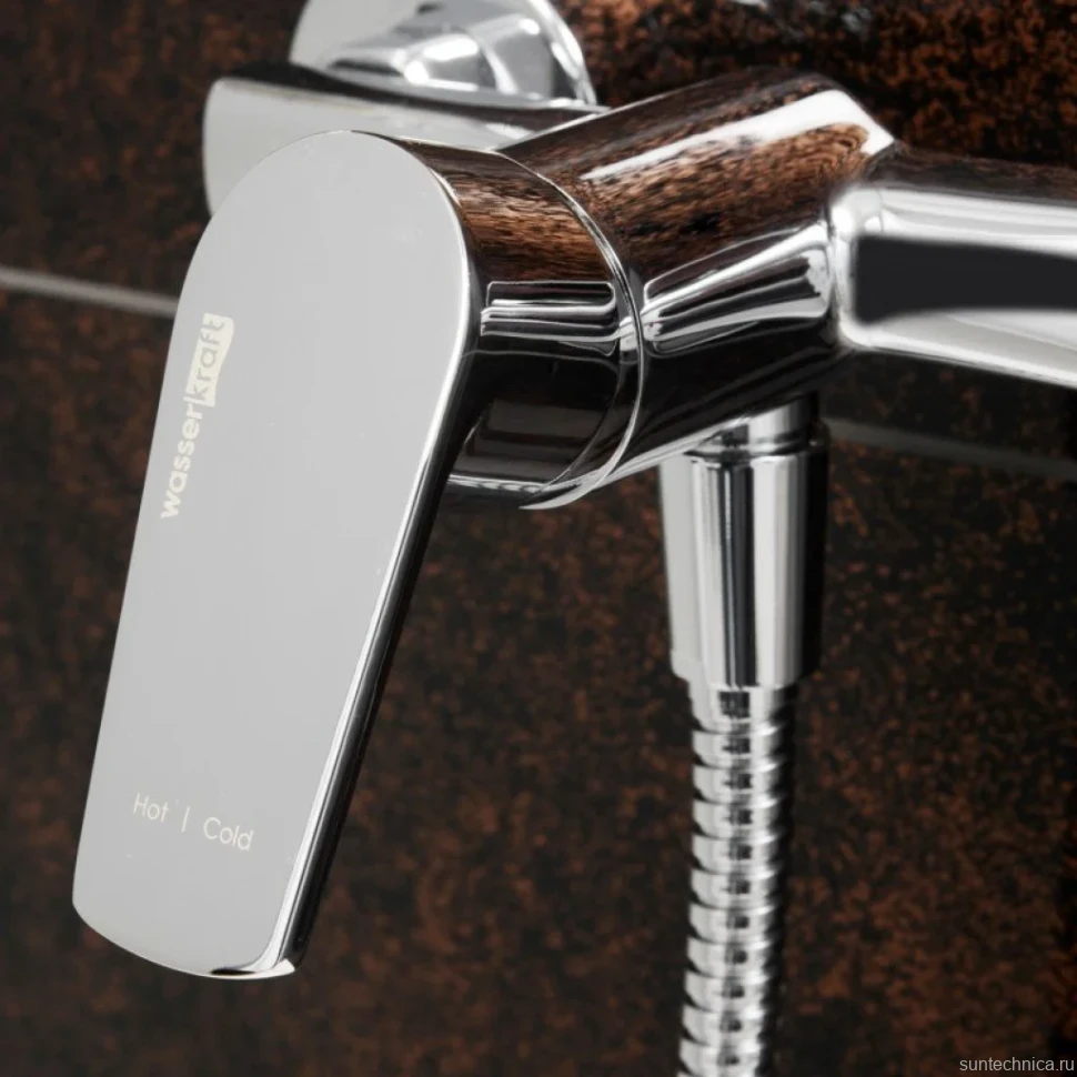 Душевая стойка Wasserkraft Dill A045 + Смеситель для душа Wasserkraft Dill 6102