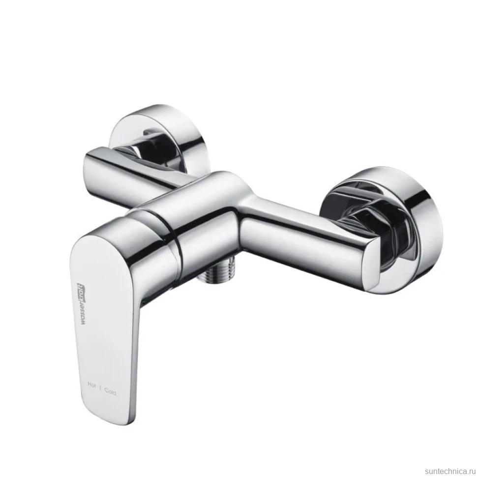 Душевая стойка Wasserkraft Dill A045 + Смеситель для душа Wasserkraft Dill 6102