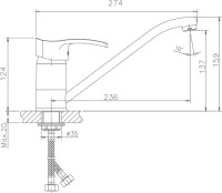 Смеситель для кухни Haiba HB70 HB4970