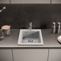 Мойка кухонная Domaci Болонья М-08-006 светло-серая Мойка кухонная Domaci Болонья М-08-006 светло-серая