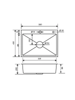 Мойка кухонная РМС MR-5843G золотая