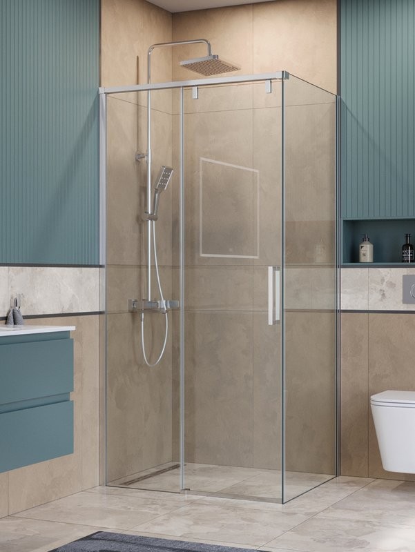 Душевой уголок BelBagno Soft Close-1 AH-1-100/90-C-Cr профиль хром