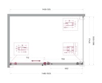 Душевой уголок BelBagno Soft Close-2 AH-1-150/100-C-Cr профиль хром Душевой уголок BelBagno Soft Close-2 AH-1-150/100-C-Cr профиль хром