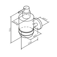 Дозатор для жидкого мыла AM.PM X-Joy A85A36999 настенный, золото