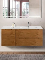 Тумба с раковиной BelBagno Etna R, 120 2 ящика, дверца, rovere nature