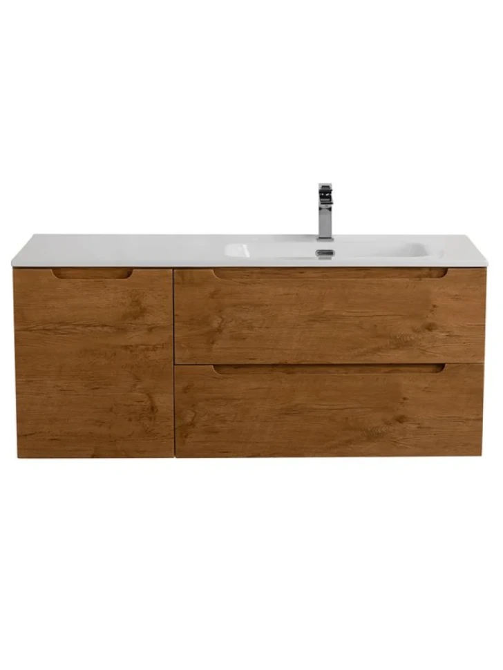 Тумба с раковиной BelBagno Etna R, 120 2 ящика, дверца, rovere nature