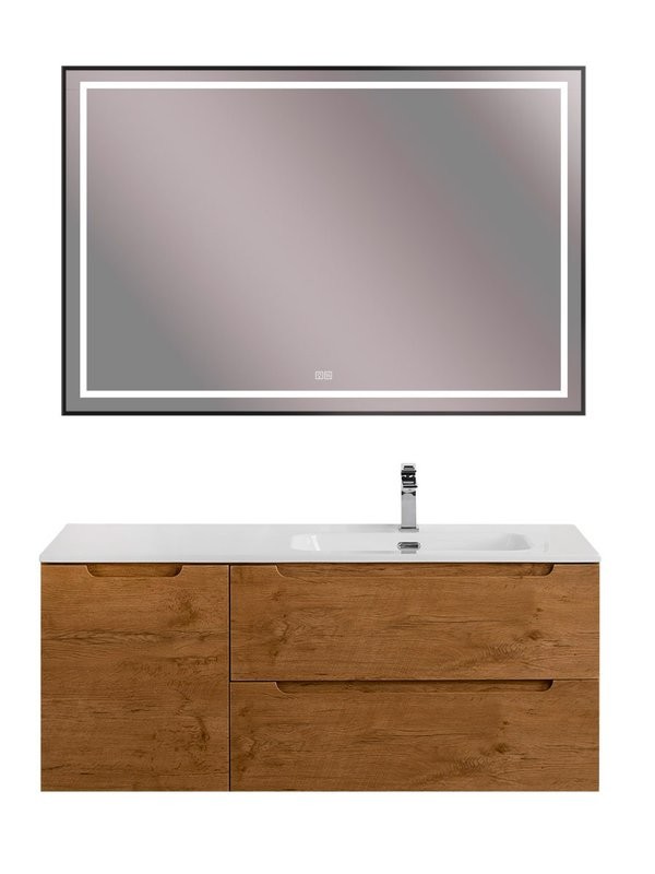 Тумба с раковиной BelBagno Etna R, 120 2 ящика, дверца, rovere nature