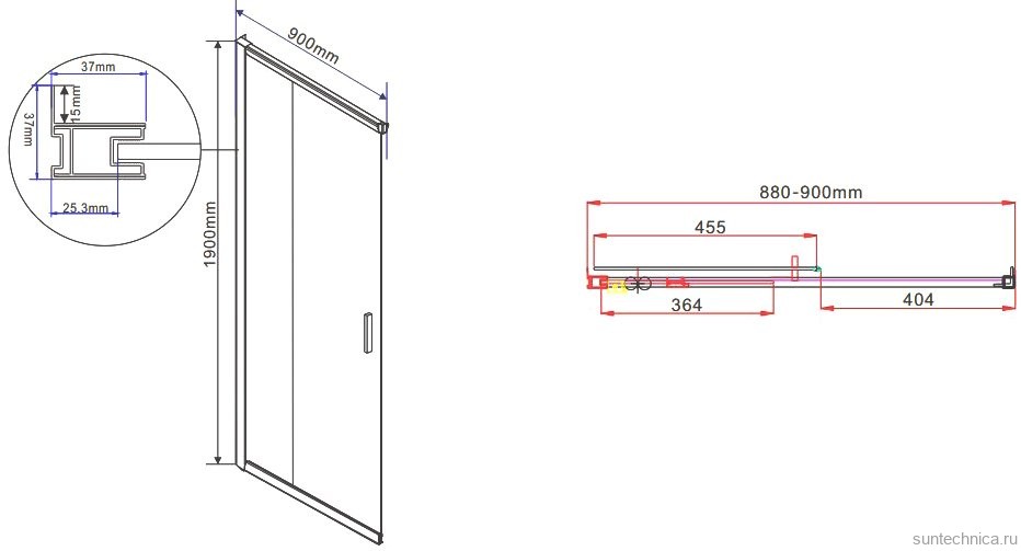 Душевой уголок Vincea Garda VSS-1G8090CLBN 90x80 см, профиль брашированный никель, стекло прозрачное