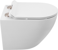 Комплект Унитаз подвесной BelBagno Sfera-r BB046CH-TOR безободковый + Крышка Piano BB2111SC с микролифтом + Инсталляция Geberit Duofix UP 320 111.300.00.5 + Кнопка Sigma 01 115.770.JQ.5 лакированная, матовый хром + Крепления 111.815.00.1 к стене + Звукоиз