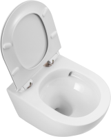 Комплект Унитаз подвесной BelBagno Sfera-r BB046CH-TOR безободковый + Крышка Piano BB2111SC с микролифтом + Инсталляция Geberit Duofix UP 320 111.300.00.5 + Кнопка Sigma 01 115.770.JQ.5 лакированная, матовый хром + Крепления 111.815.00.1 к стене + Звукоиз