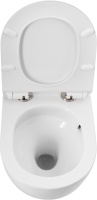 Комплект Унитаз подвесной BelBagno Sfera-r BB046CH-TOR безободковый + Крышка Piano BB2111SC с микролифтом + Инсталляция Geberit Duofix UP 320 111.300.00.5 + Кнопка Sigma 01 115.770.JQ.5 лакированная, матовый хром + Крепления 111.815.00.1 к стене + Звукоиз