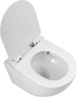 Комплект Унитаз подвесной BelBagno Sfera-r BB046CH-TOR безободковый + Крышка Piano BB2111SC с микролифтом + Инсталляция Geberit Duofix UP 320 111.300.00.5 + Кнопка Sigma 01 115.770.JQ.5 лакированная, матовый хром + Крепления 111.815.00.1 к стене + Звукоиз